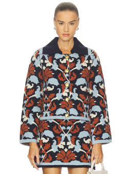 Cara Cara - Delilah Women's Button-Up Pocket Wool Cardigan Multi-Color
