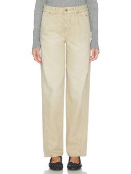 CLOSED - Women's Mid-Waist Wide Leg Jeans Beige