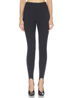 Camila Coelho - Lucent Women's Stretch Stirrup Leggings Black