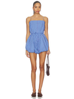 FAITHFULL THE BRAND - Riatto Women's Strappy Belted Playsuit Blue