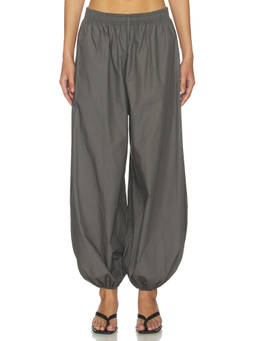 HERSKIND - Sylvia Women's Elastic Waist Slant Pocket Palazzo Pants Grey