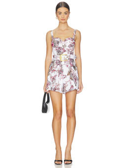 L'AGENCE - Tammy Bra Cup Women's Butterfly Print Romper Multi-Color