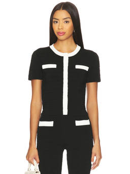 MAJORELLE - Chanthra Women's Button-Front Ponte Cardigan Black