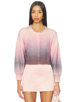 MISA Los Angeles - Peggy Women's Button-Down Ombre Knit Cardigan Multi-Color