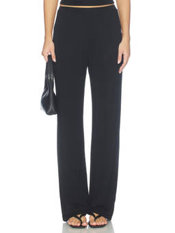 MADISON THE LABEL - Ari Women's Elastic Waist Wide-Leg Palazzo Pants Black