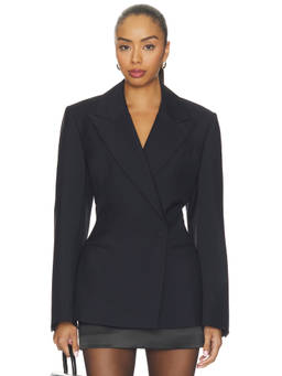 Rohe - Hourglass Shaped Women's Tailored Single-Breasted Blazer Black