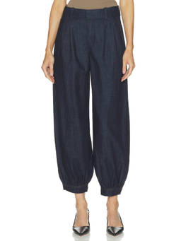 Sanctuary - Balloon Denim Women's Mid-Waist Wide Trousers Indigo