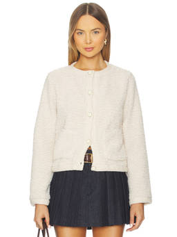 Sanctuary - Cuddle Up Women's Sherpa Button-Front Cardigan Off White