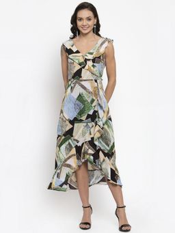 Gipsy - Green Print Fashion Dress