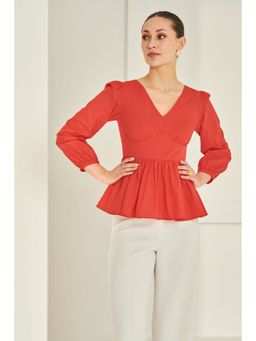 By The Bay - Girl Next Door Red Top