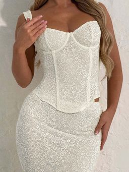 Outzidr - White Corset Party Top