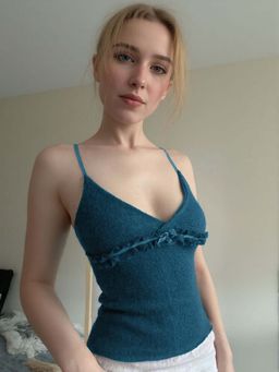 Outzidr - Teal Fitted Cami Top
