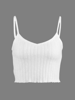 Outzidr - White Lace Back Vacay Top