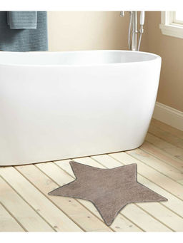 Mi Arcus - Star Shape Soft, Anti-Skid Bathroom Entrance Bath/Floor Mat- Grey, 70x70 cm