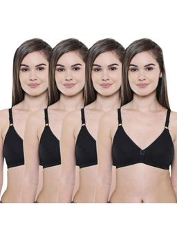 Bodycare - Pack of 4 Premium Perfect Coverage Bra In Black Colour