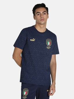 Puma - Figc Graphic Winner Tee Men Blue T-shirt