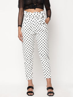 I SAW IT FIRST - Multi Polka Dots Pant With Belt