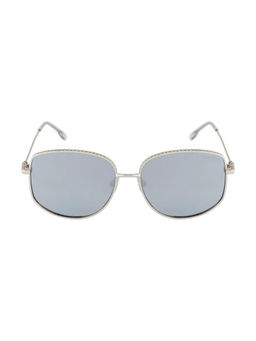 Opium Eyewear - Women Grey Oval Sunglasses with Polarised and UV Protected Lens - OP-10003-C01