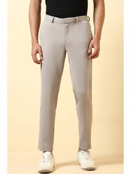 Allen Solly - Mens Beige Textured Casual Trousers
