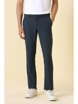Allen Solly - Mens Grey Solid Casual Trousers