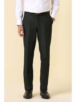 Allen Solly - Mens Black Textured Formal Trousers