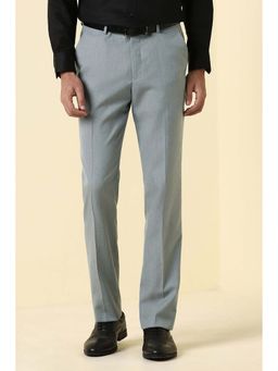 Allen Solly - Mens Grey Solid Formal Trousers