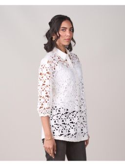 Style Island - Amber White Blouse
