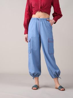 Style Island - Sara Tencel Pant-Blue