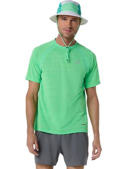 ASICS - Green Polyester Round Neck T-Shirt