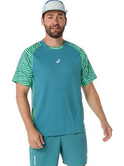 ASICS - Green Polyester Round Neck T-Shirt
