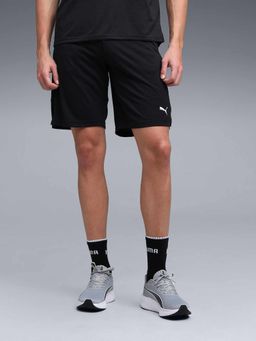 Puma - Black Polyester Mid Waist Shorts