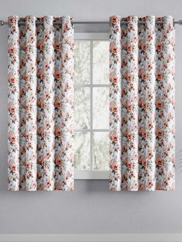 Haus & Kinder - Cotton Blend Printed Romantic Bloom Window & Door Curtains