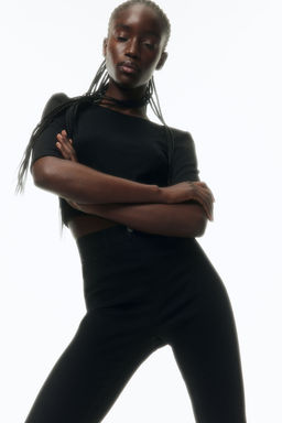 H&M - Women Black Ultra High Ankle Jeggings