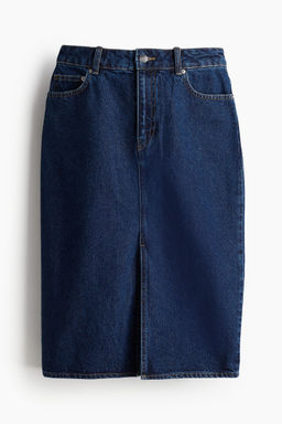 H&M - Women Blue Knee-Length Denim Skirt