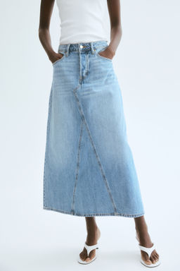H&M - Women Blue A-Line Denim Skirt