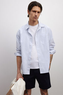 H&M - Men Blue Regular Fit Chino Shorts