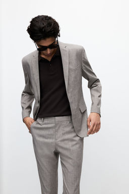 H&M - Men Beige Slim Fit Jacket