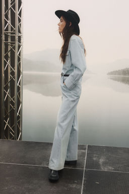 H&M - Women Blue Wide High Jeans