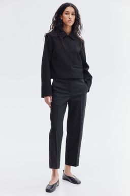 H&M - Women Black Tailo Cigarette Trousers