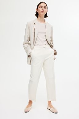 H&M - Women Beige Tailo Cigarette Trousers