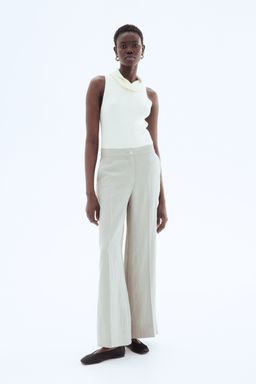 H&M - Women Turquoise Wide Tailo Trousers