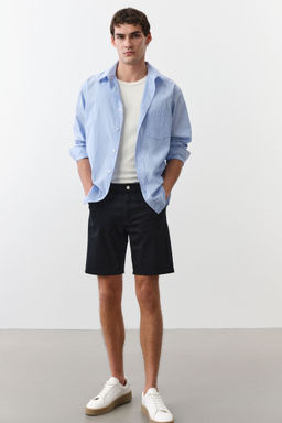 H&M - Men Black Regular Fit Twill Shorts