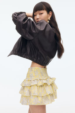 H&M - Women Yellow Tie Mini Skirt