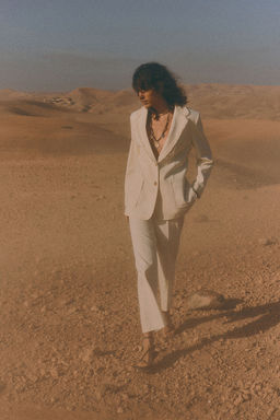 H&M - Women Beige Tailo Suit Trousers