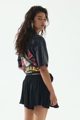 H&M - Women Black Airy Drawstring Shorts