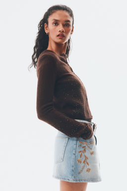 H&M - Women Blue Denim Mini Skirt