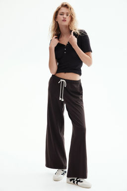 H&M - Women Brown Wide Joggers