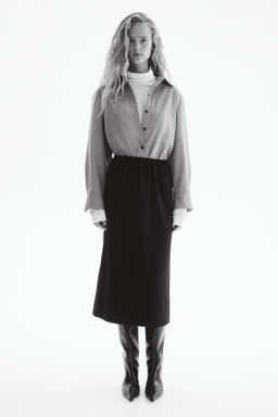 H&M - Women Black Midi Skirt