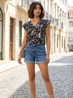 June 9 Clothing - Womens Black Top