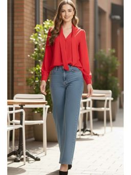 June 9 Clothing - Womens Red Shirt